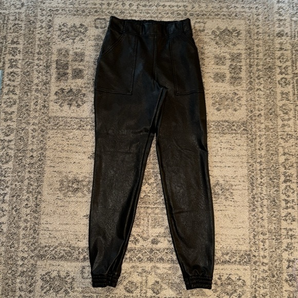 Spanx Leather Like Joggers - Picture 2 of 6